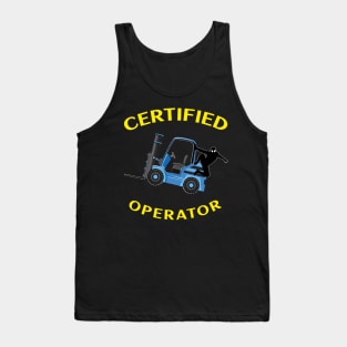 Forklift Ninja Certified Forklift Operator Tank Top